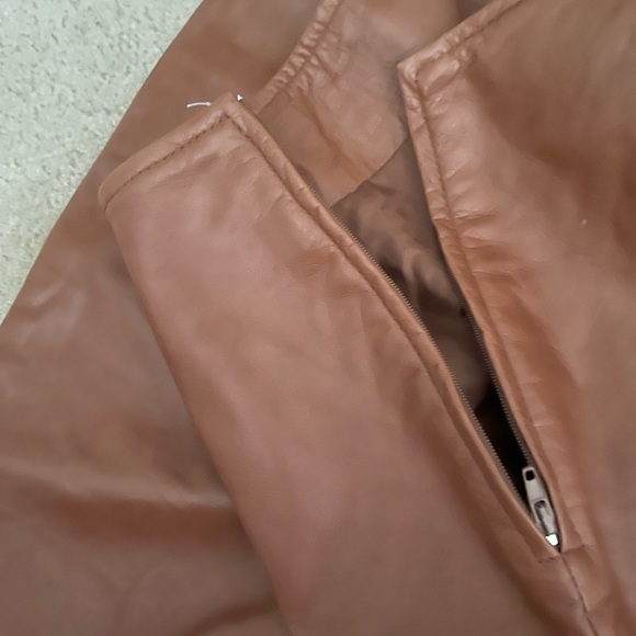 Leather Pants in Cognac colour - Picture 2 of 4